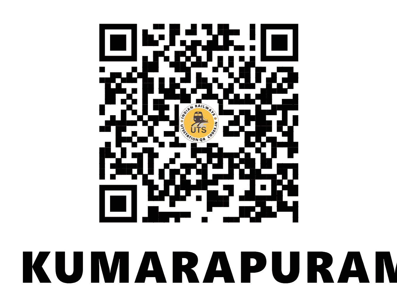 UTS QR Code for KUMARAPURAM - KPM - SR (TAMIL NADU)